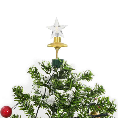 Albero di Natale con Neve e Base a Ombrellone Verde 75 cm - homemem39