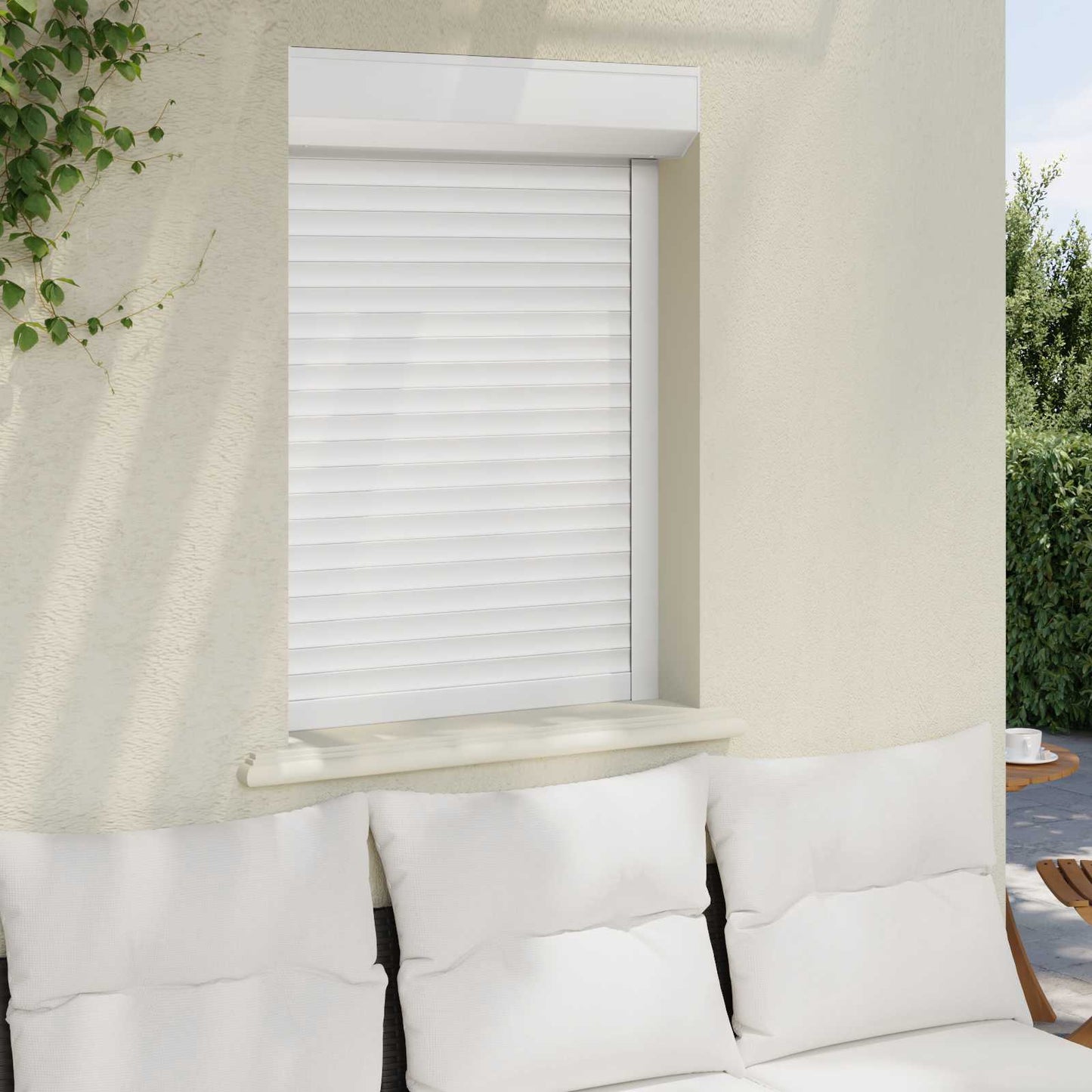 Persiana a rullo Bianco 70 x 100 cm Alluminio e poliuretano
