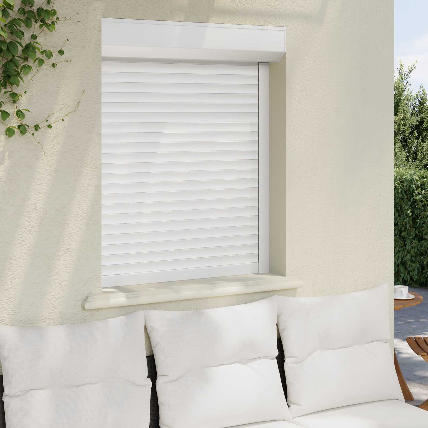 Persiana a rullo Bianco 80 x 100 cm Alluminio e poliuretano | homemem39