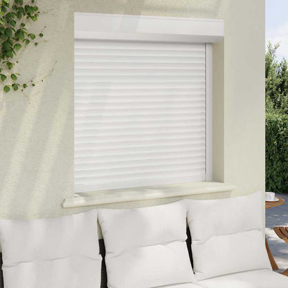 Tapparella Avvolgibile in Alluminio 100x100 cm Bianca - homemem39