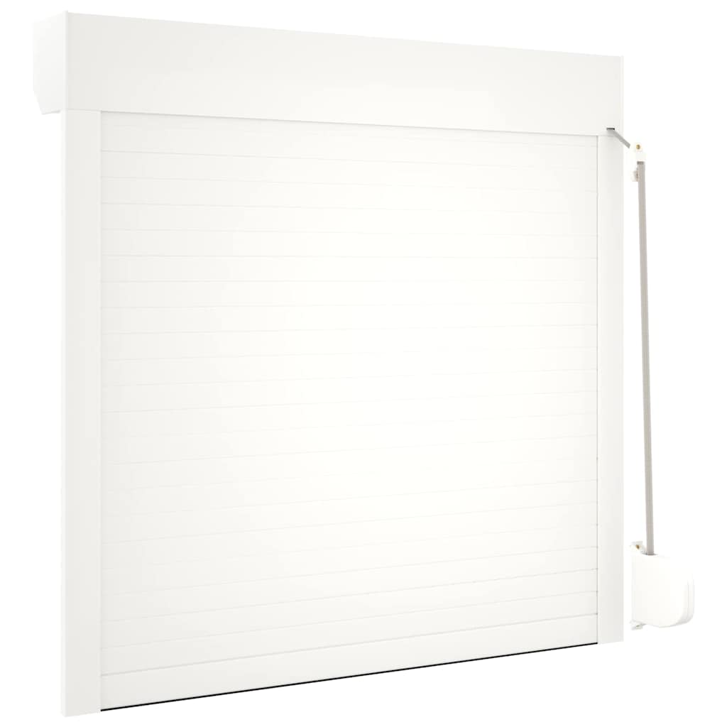 Tapparella Avvolgibile in Alluminio 100x100 cm Bianca - homemem39