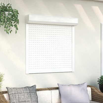 Tapparella Avvolgibile in Alluminio 100x100 cm Bianca - homemem39