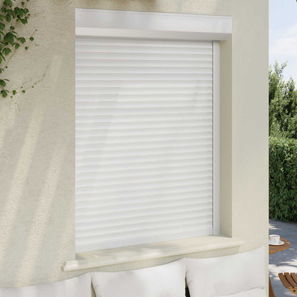 Persiana a rullo Bianco 100 x 130 cm Alluminio e poliuretano | homemem39