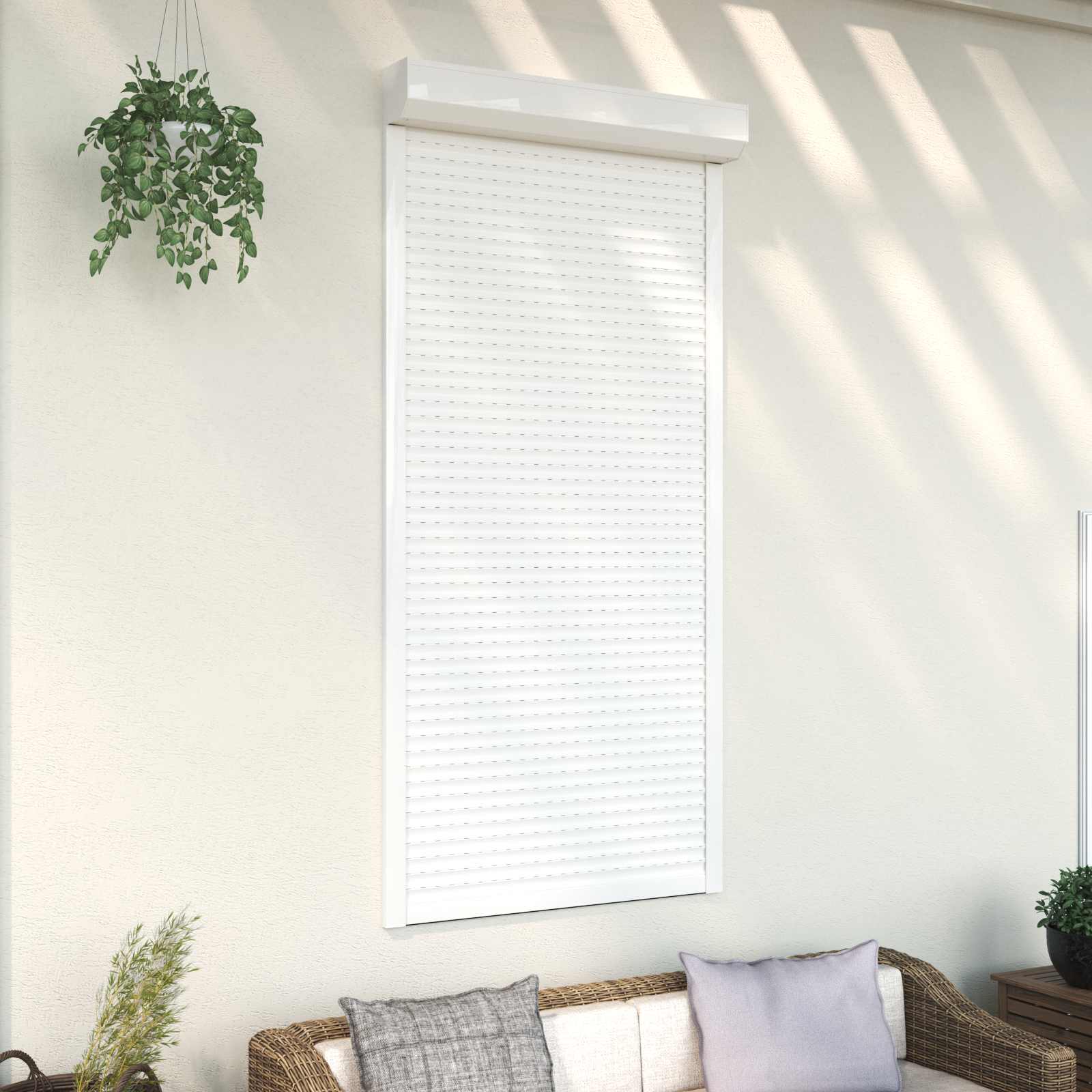 Persiana a rullo Bianco 100 x 210 cm Alluminio e poliuretano | homemem39