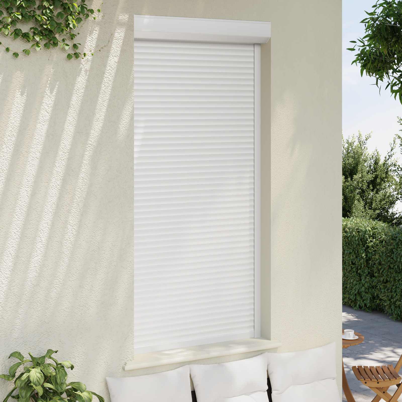 Persiana a rullo Bianco 100 x 210 cm Alluminio e poliuretano | homemem39