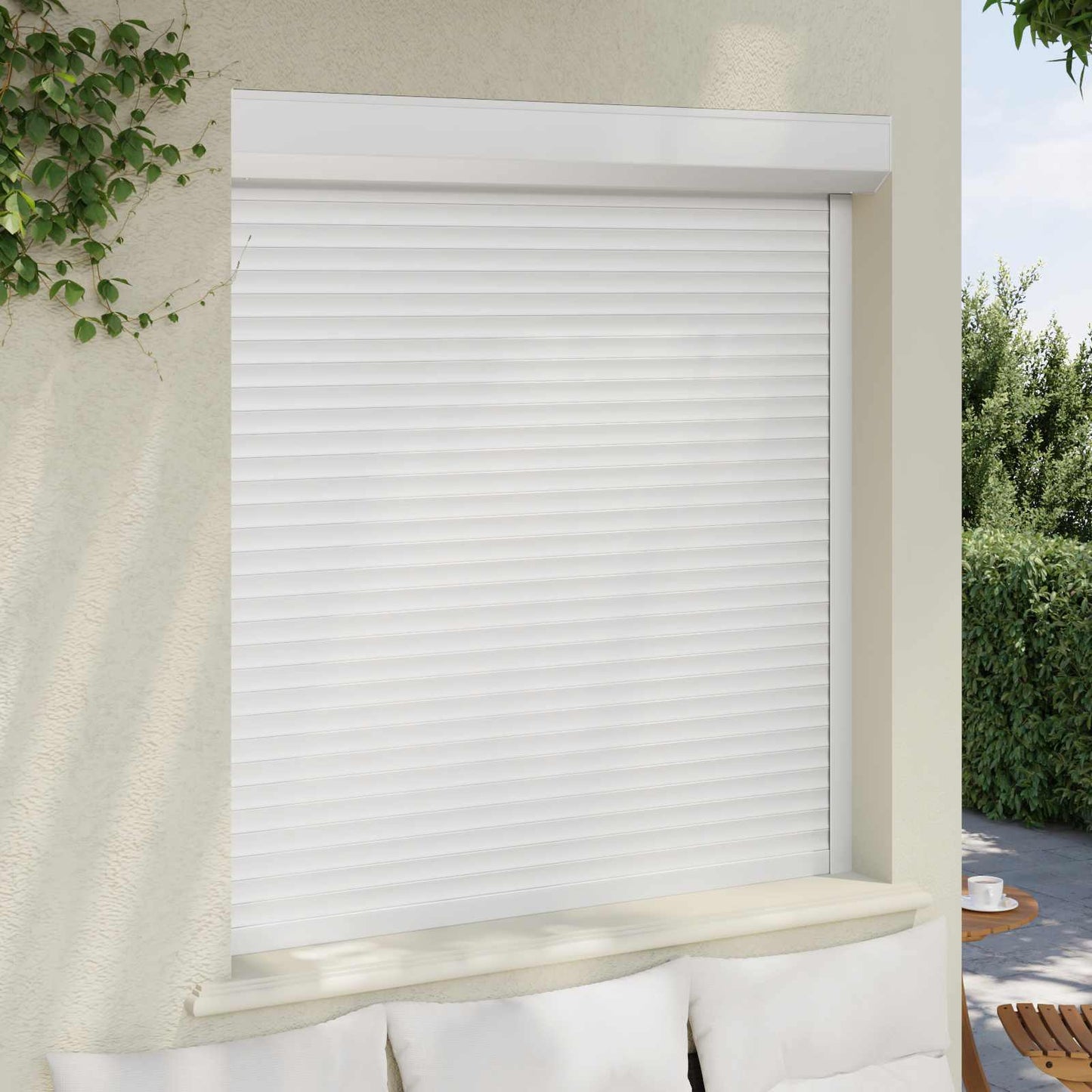Persiana a rullo Bianco 130 x 140 cm Alluminio e poliuretano | homemem39