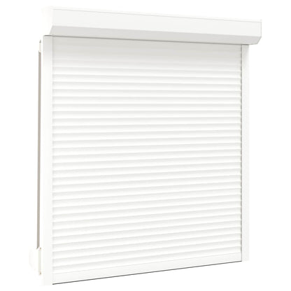 Persiana a rullo Bianco 130 x 140 cm Alluminio e poliuretano