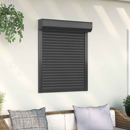 Persiana a rullo Antracite 70 x 100 cm Alluminio e poliuretano
