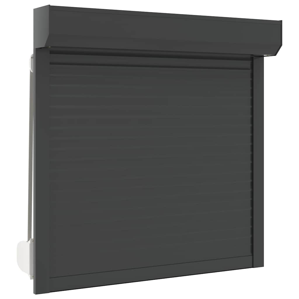 Tapparella Avvolgibile in Alluminio 100x100 cm Antracite - homemem39