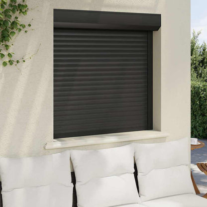 Tapparella Avvolgibile in Alluminio 100x100 cm Antracite - homemem39