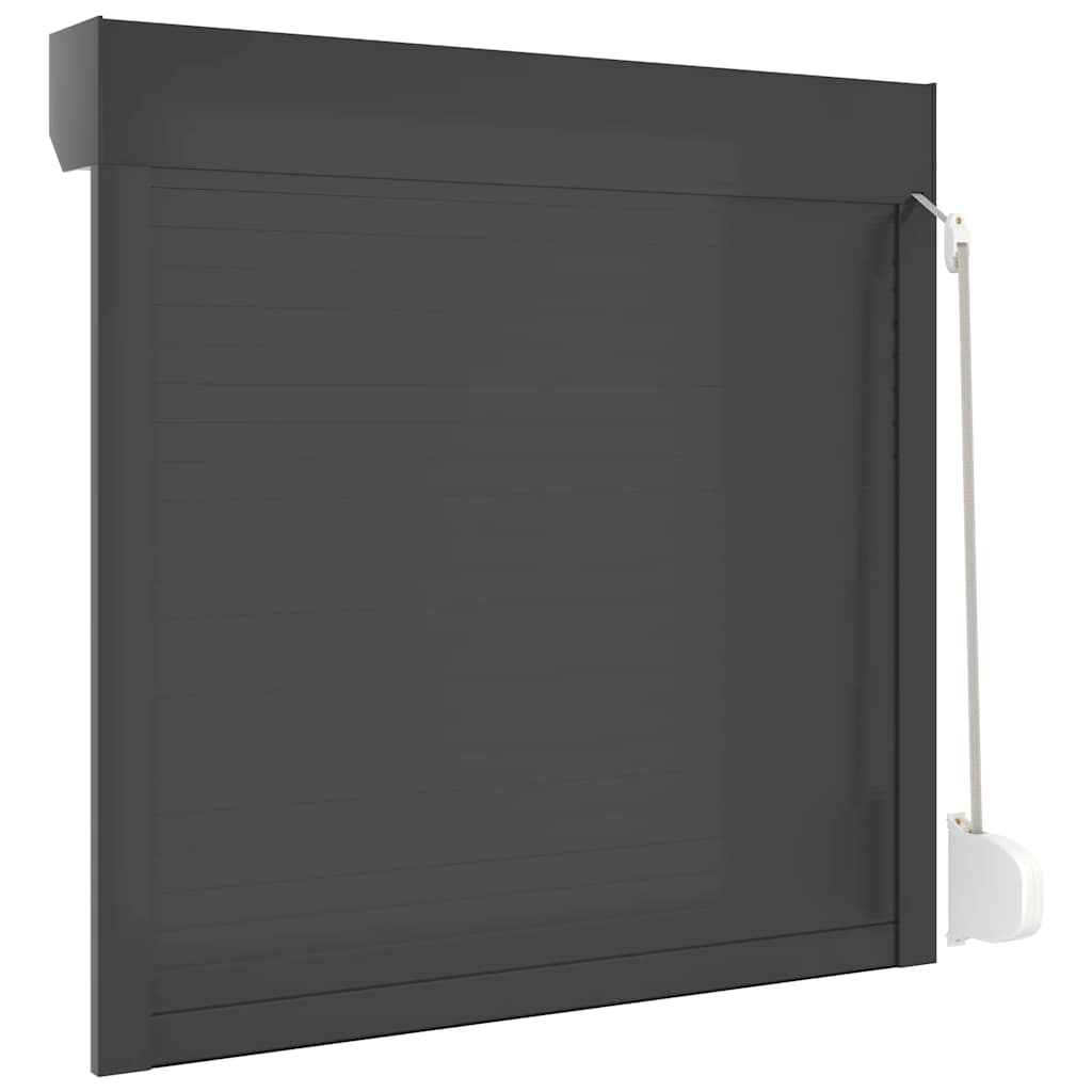 Tapparella Avvolgibile in Alluminio 100x100 cm Antracite - homemem39