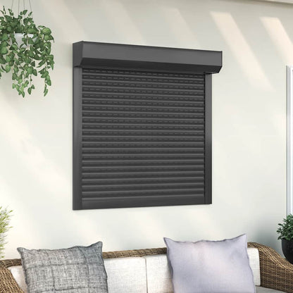Tapparella Avvolgibile in Alluminio 100x100 cm Antracite - homemem39