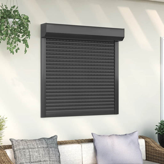 Tapparella Avvolgibile in Alluminio 100x100 cm Antracite - homemem39