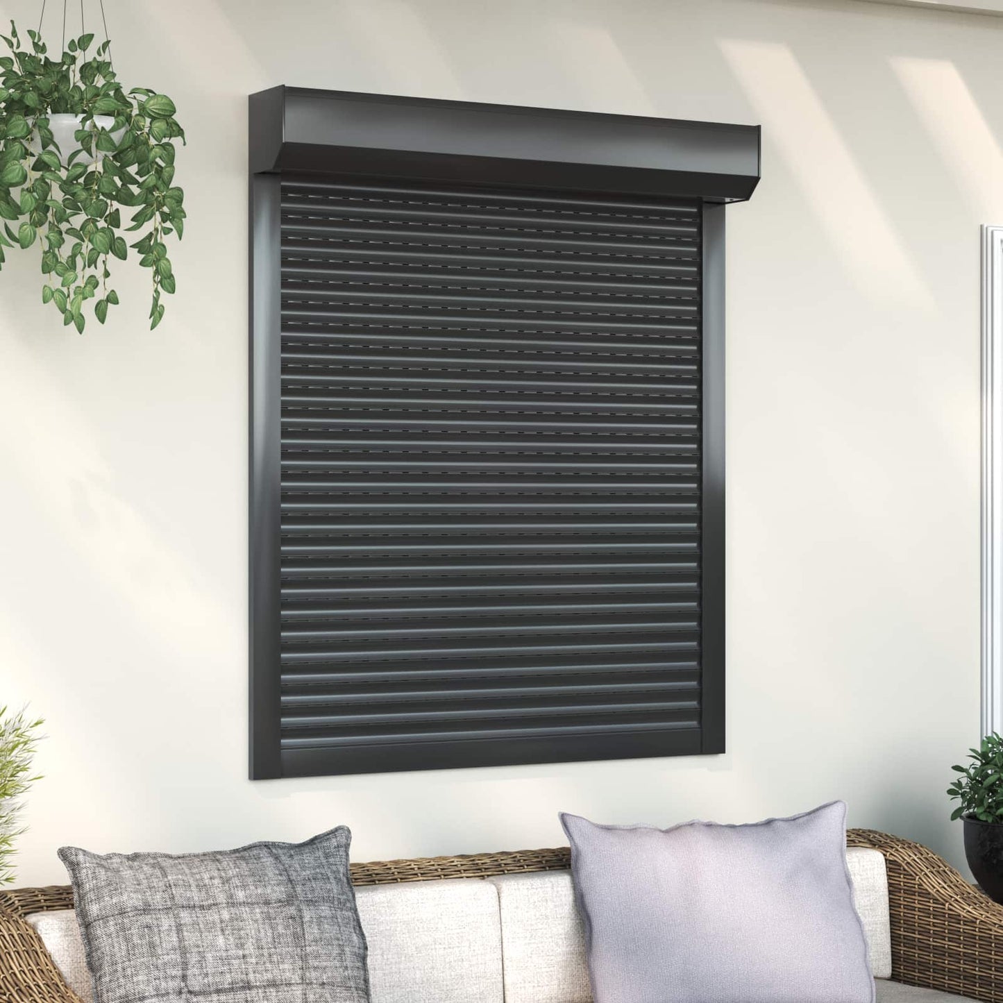 Persiana a rullo Antracite 100 x 120 cm Alluminio e poliuretano | homemem39