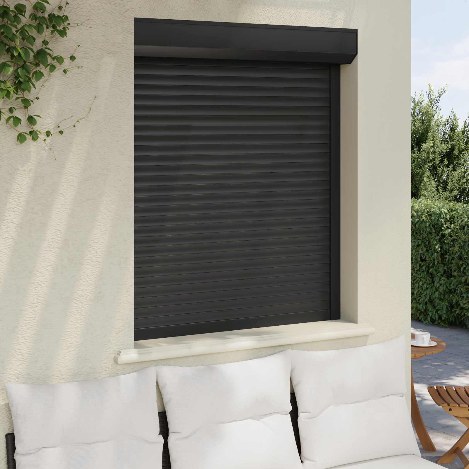 Persiana a rullo Antracite 100 x 120 cm Alluminio e poliuretano | homemem39