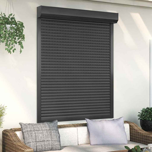 Tapparella Avvolgibile in Alluminio 120x150 cm Antracite - homemem39