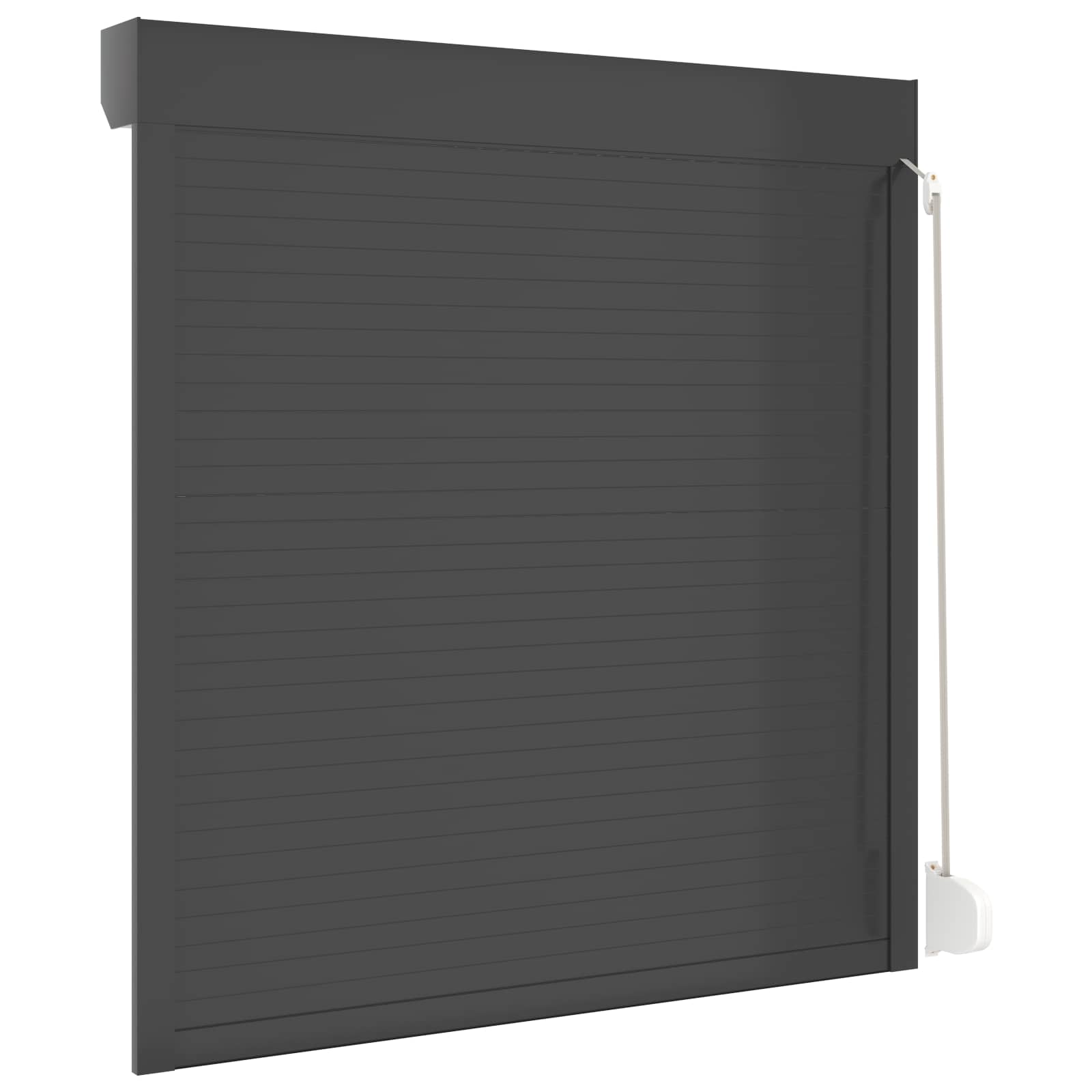 Persiana a rullo Antracite 130 x 140 cm Alluminio e poliuretano | homemem39