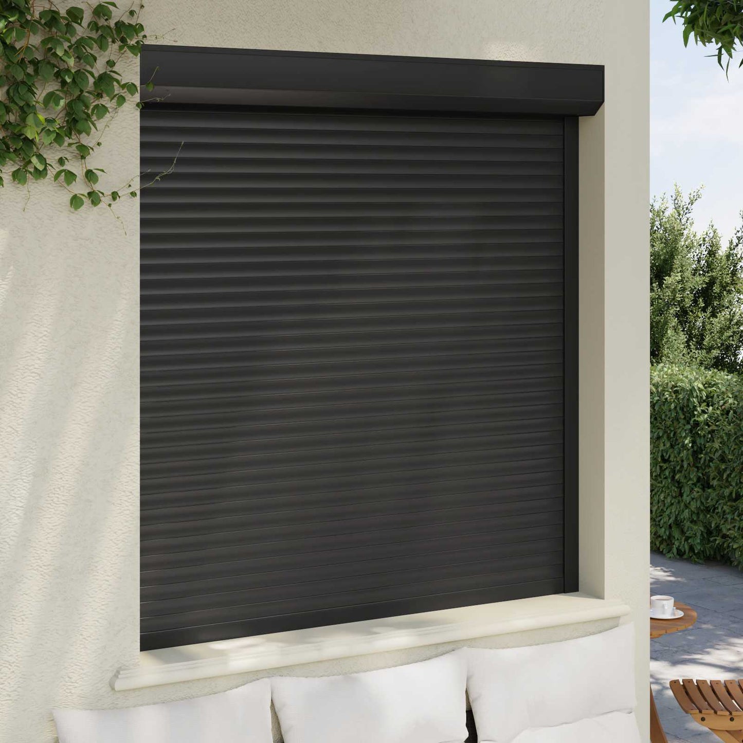 Persiana a rullo Antracite 140 x 150 cm Alluminio e poliuretano | homemem39