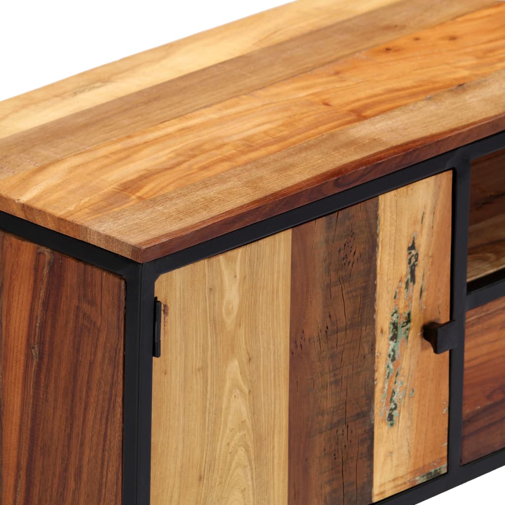 Mobile Porta TV 120x30x40 cm in Legno Massello di Recupero | homemem39