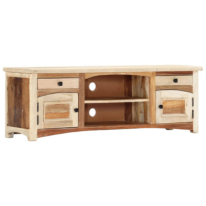 Mobile Porta TV 120x30x40 cm in Legno Massello di Recupero | homemem39