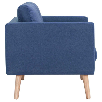 Set Divani 2 pz in Tessuto Blu | homemem39