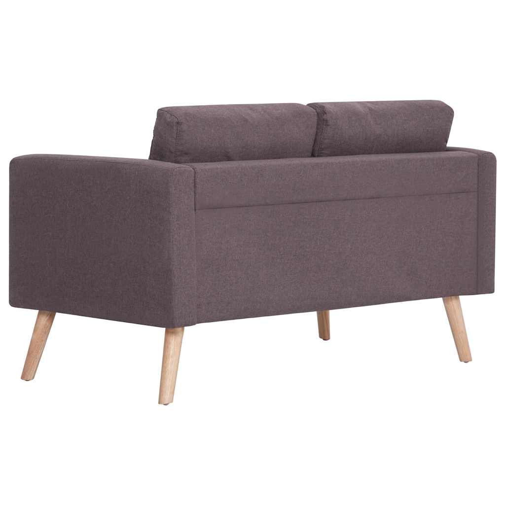 Set Divani 2 pz in Tessuto Tortora | homemem39