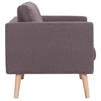 Set Divani 2 pz in Tessuto Tortora | homemem39