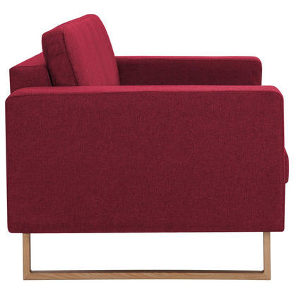 Set Divani 2 pz in Tessuto Rosso Vino | homemem39