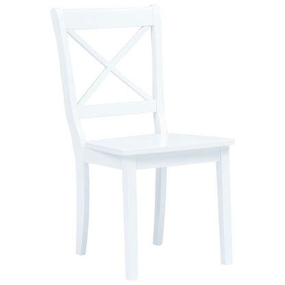 Set da Pranzo 5 pz in Legno Massello di Hevea Bianco - homemem39