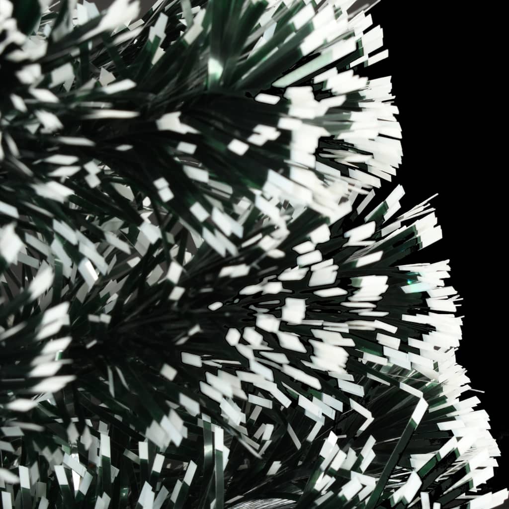 Albero di Natale Preilluminato con Supporto e LED 120 cm Fibra Ottica