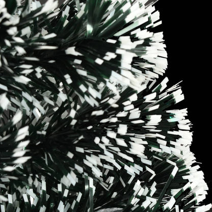 Albero di Natale Preilluminato con Supporto e LED 120 cm Fibra Ottica