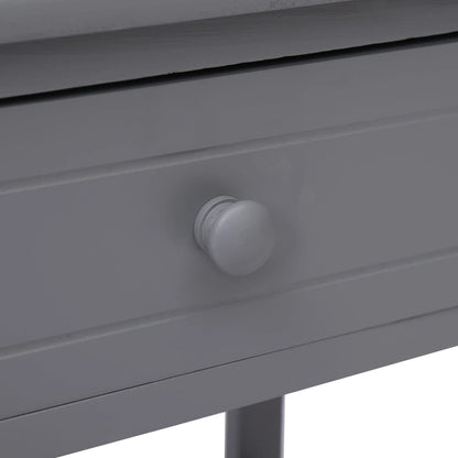 Comodini 2pz Grigi 40x29x42 cm in Legno di Paulonia | homemem39