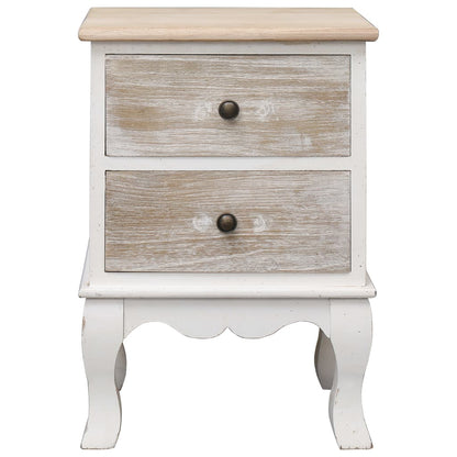 Comodini 2 pz 35x30x50 cm in Legno di Paulownia | homemem39