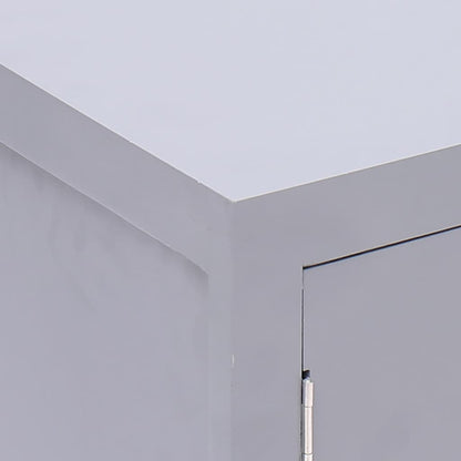 Comodino Grigio 38x28x52 cm in Legno di Paulownia | homemem39