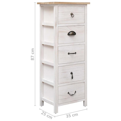 Mobiletto 35x25x87 cm in Legno di Paulownia | homemem39