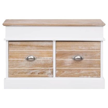 Panca da Ingresso 70x35x45 cm in Legno di Paulownia - homemem39