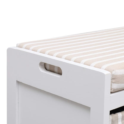 Panca da Ingresso 70x33,5x45 cm in Legno di Paulownia | homemem39