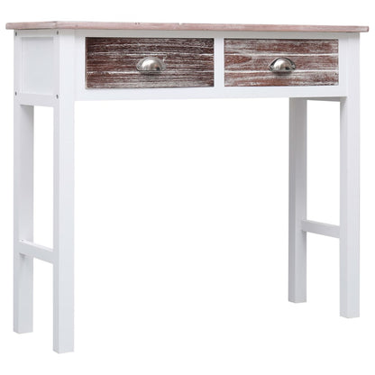 Tavolo Consolle Marrone 90x30x77 cm in Legno - homemem39