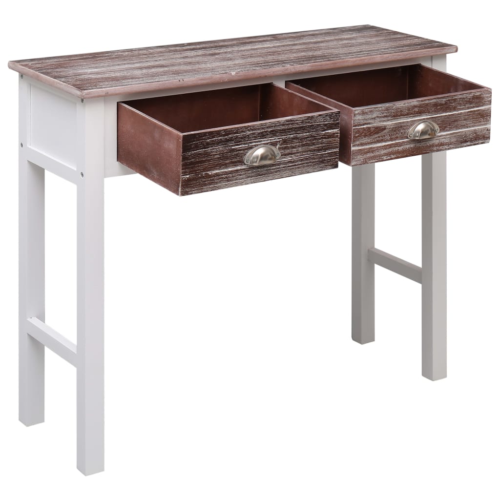 Tavolo Consolle Marrone 90x30x77 cm in Legno | homemem39