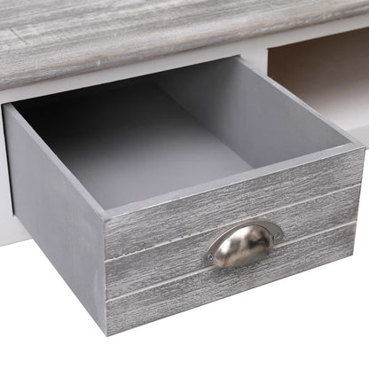 Scrivania Grigia 110x45x76 cm in Legno | homemem39