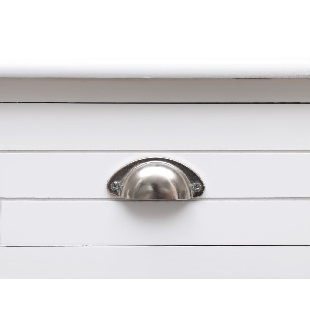 Scrivania Bianca 110x45x76 cm in Legno | homemem39