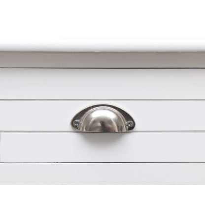 Scrivania Bianca 110x45x76 cm in Legno | homemem39