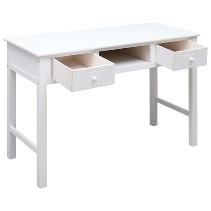 Scrivania Bianca 110x45x76 cm in Legno | homemem39