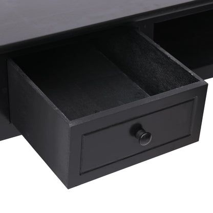Scrivania Nera 110x45x76 cm in Legno | homemem39