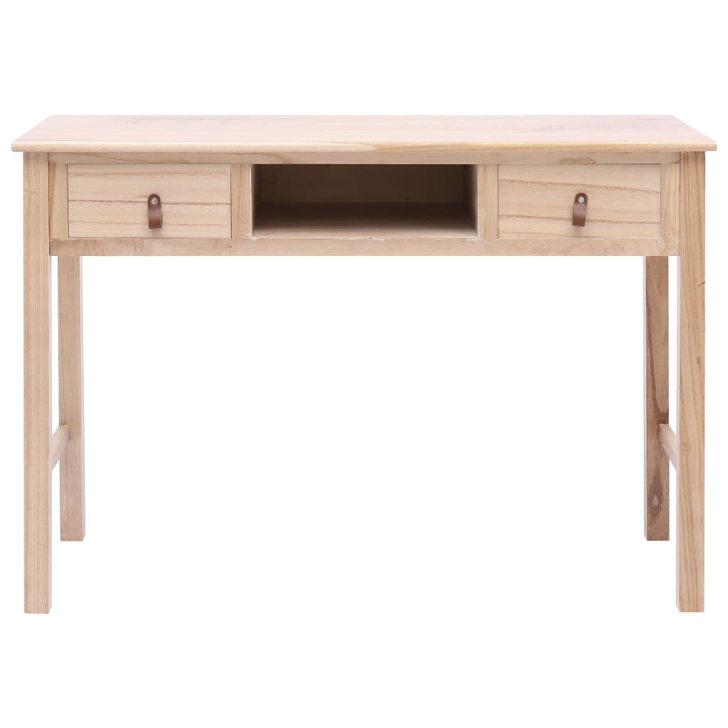 Scrivania Naturale 110x45x76 cm in Legno | homemem39