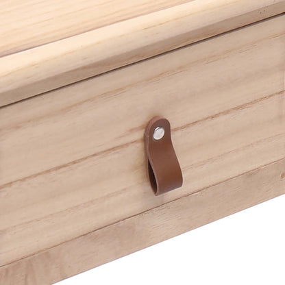 Scrivania Naturale 110x45x76 cm in Legno | homemem39