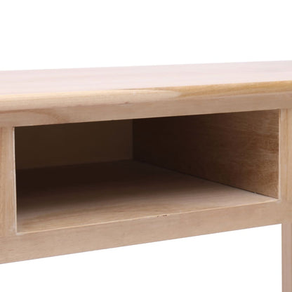 Scrivania Naturale 110x45x76 cm in Legno | homemem39