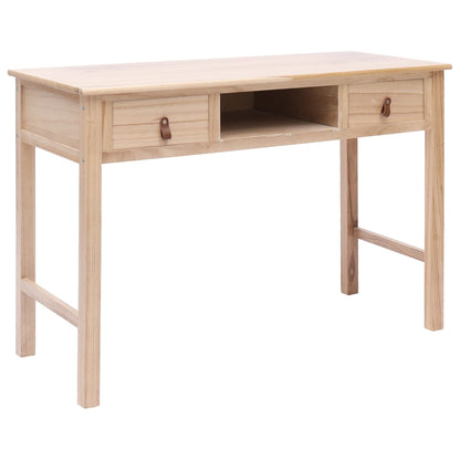 Scrivania Naturale 110x45x76 cm in Legno | homemem39