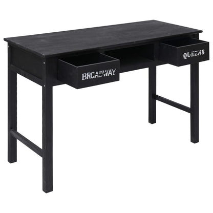 Tavolo Consolle Nero 110x45x76 cm in Legno | homemem39