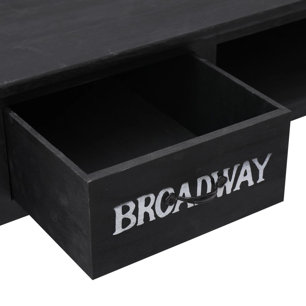 Tavolo Consolle Nero 110x45x76 cm in Legno | homemem39
